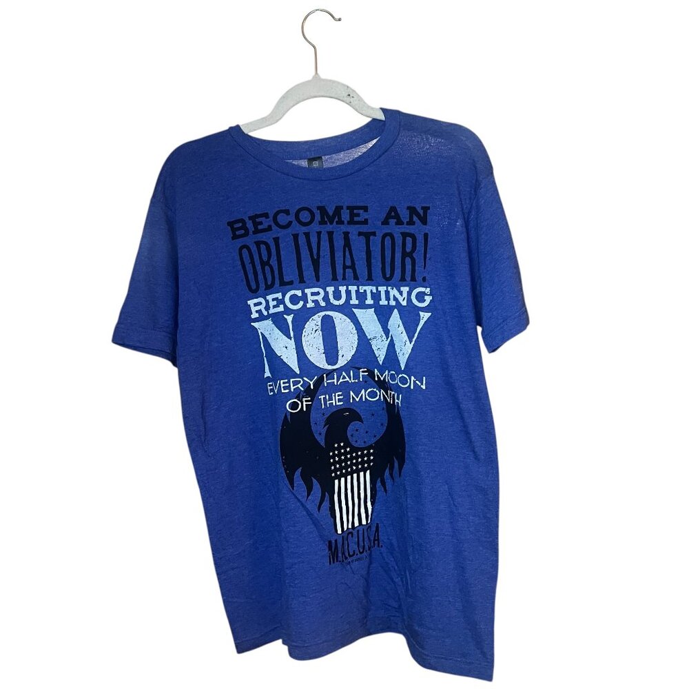 Loot Crate Exclusive Fantastic Beasts Obliviator Blue t-shirt Size M NWT